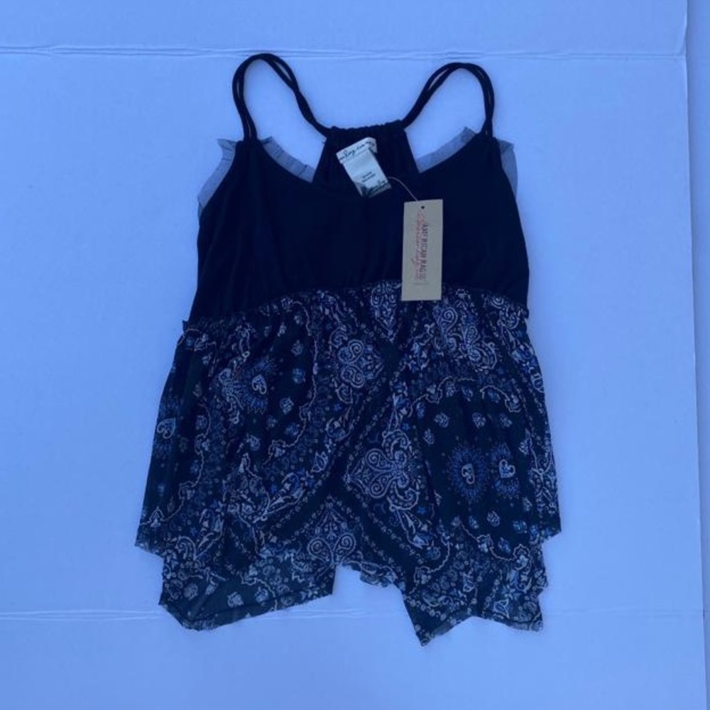 AMERICAN RAG Juniors Paisley Handkerchief-Hem Top